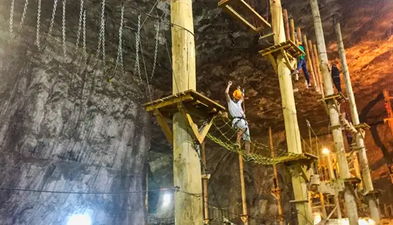 Louisville Mega Cavern zip lines